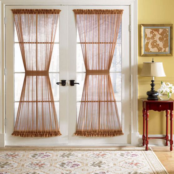 BH Studio® Sheer Voile Door Panel With Tiebacks, BH Studio® Sheer Voile Door Panel With Tiebacks,