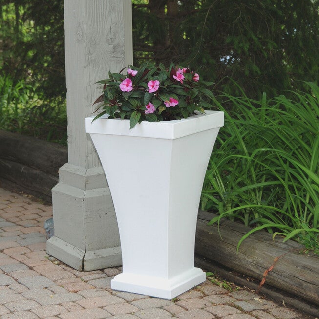 Bordeaux Tall Planter, WHITE, hi-res image number 0