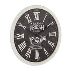 Black Farmhouse Wood Wall Clock, , alternate image number null