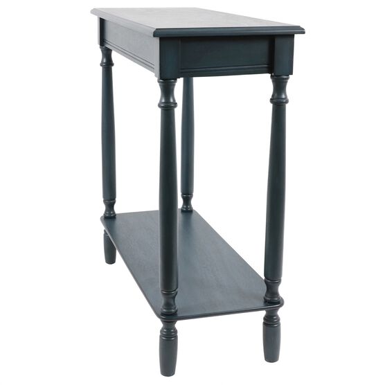 Antique Navy Rectangle Console By J Hunt Coffee End Side