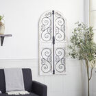 Grey Vintage Ornamental Wood Wall Décor, , alternate image number null