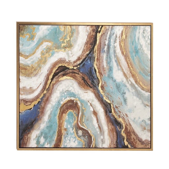 Multi Colored Glam Abstract Canvas Wall Art Framed Wall Art, MULTI, hi-res image number null