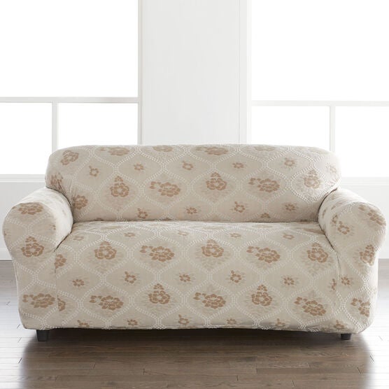 Floral Stretch Loveseat Slipcover, Floral Stretch Loveseat Slipcover,