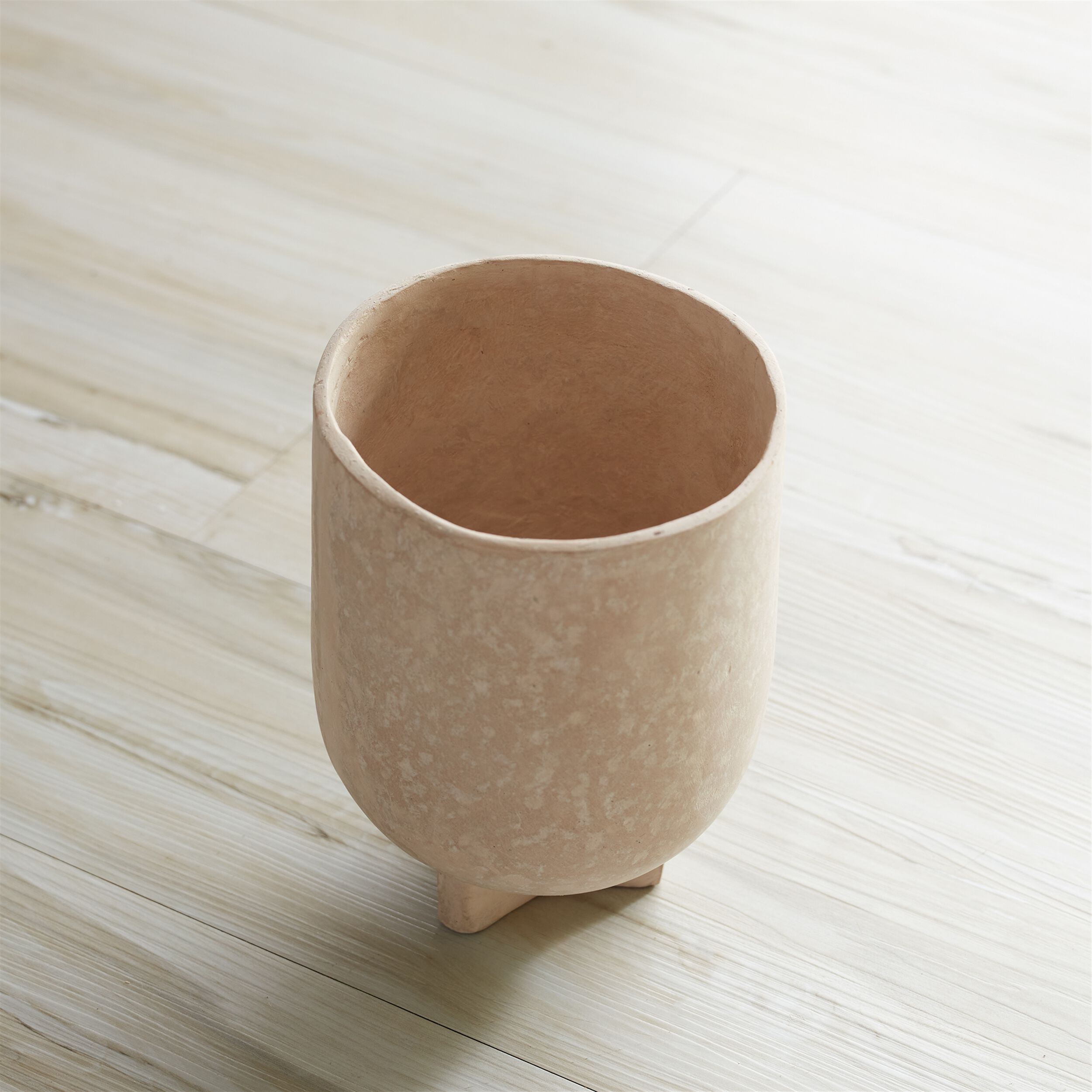 Recycled Paper Chalk Vase 7 inchesH, BEIGE, alternate image number 2