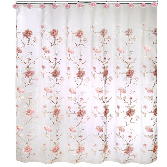 Dublin Rose Shower Curtain, BEIGE, hi-res image number null