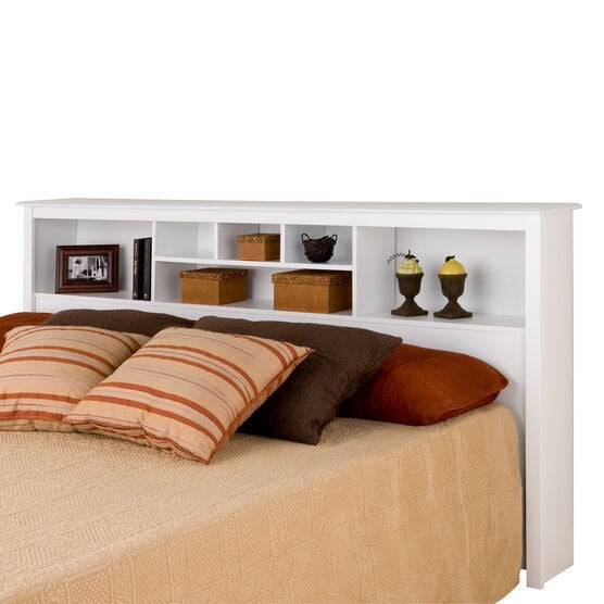 Monterey White King Bookcase Headboard Headboards Brylane Home