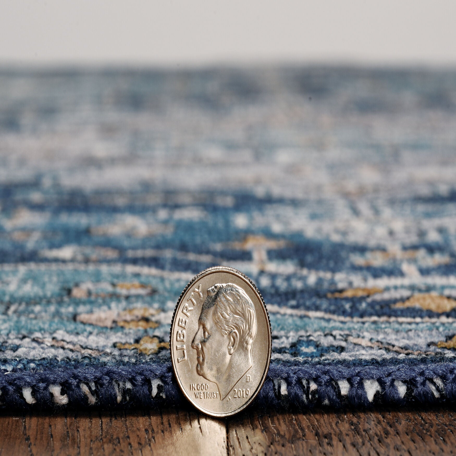 Washable Sariah Teal/Ivory Rug, , alternate image number 1