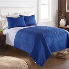 Seersucker Blue/White Stripe Design 6-in-1 Quilt Set, , alternate image number null