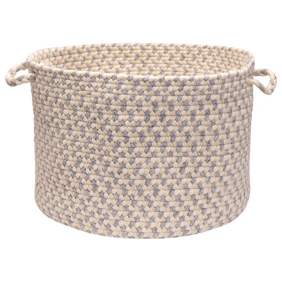 Stone Harbor Grey Stone Basket, GREY, hi-res image number null