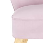 Velvet Curved Arm Chair, , alternate image number null