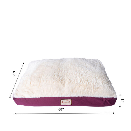 Double Extra Large Pet Dog Bed Mat With Poly Fill Cushion And Removable Cover, , alternate image number null