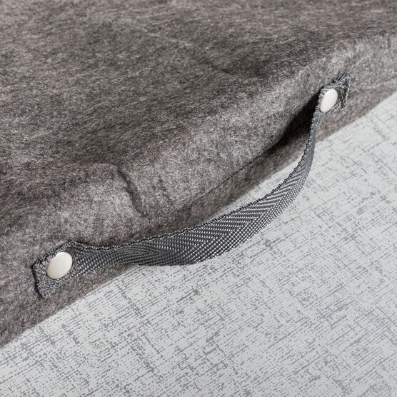 Dining Table Leaf Storage Bag With Handle, Ultra Soft And Thick Premium Quality Felt Secure Fit, Grey, , alternate image number null