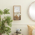 Brown Wood Farmhouse Wall Clock, , alternate image number null