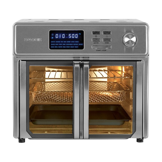 Kalorik 26 Quart Digital Maxx Plus Air Fryer Oven, Stainless Steel