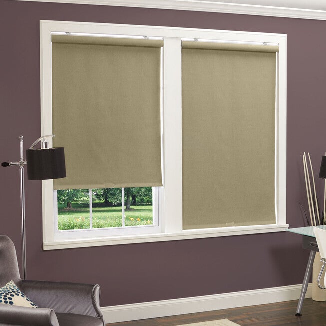 Linen Look Thermal Fabric Cordless Roller Shade, , alternate image number 2