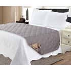 Plaid Reversible Quilted Bed Runner Protector, , on-hover image number null