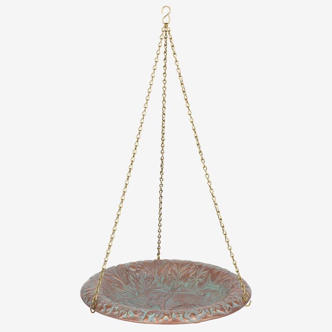 Oak Leaf B'Bath Bowl, COPPER VERDIGRIS, hi-res image number null