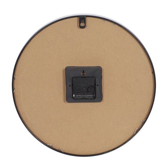 Round Black Wood Clement Audierne Wall Clock, , alternate image number null