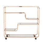 Maylynn Art Deco Mirrored Bar Cart, , alternate image number null