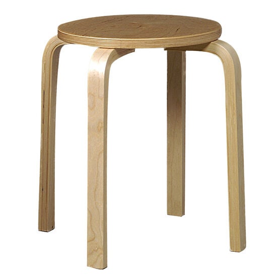 17" Bentwood Stool, Set of 4, NATURAL, hi-res image number null