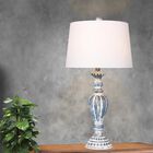 Cottage Antique Blue Resin 29.5" Table Lamp, Set 2, , on-hover image number null