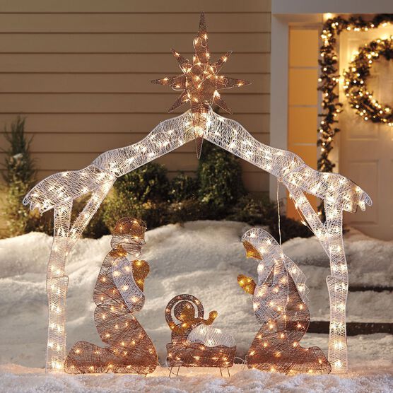 Crystal Splendor Outdoor Nativity Scene Plus Size Crystal Splendor Outdoor Nativity Scene