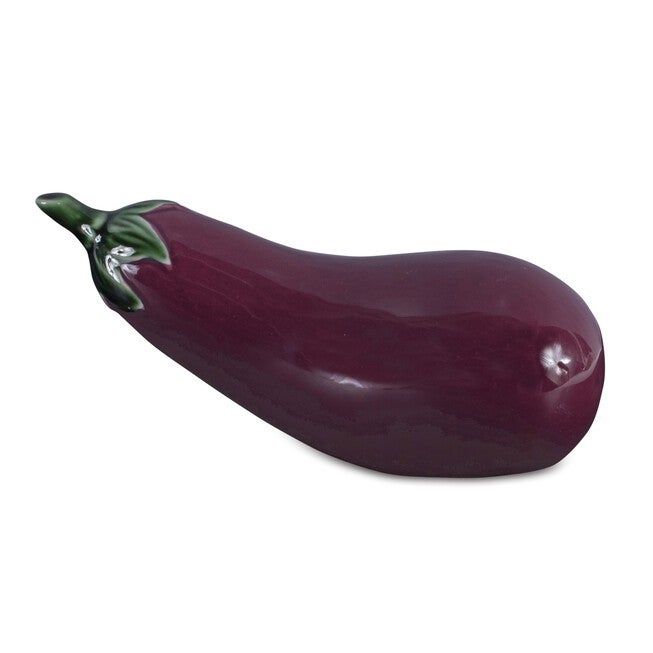 Ceramic Vegetable Decor (Set of 4), RED/GREEN/PURPLE, alternate image number 4