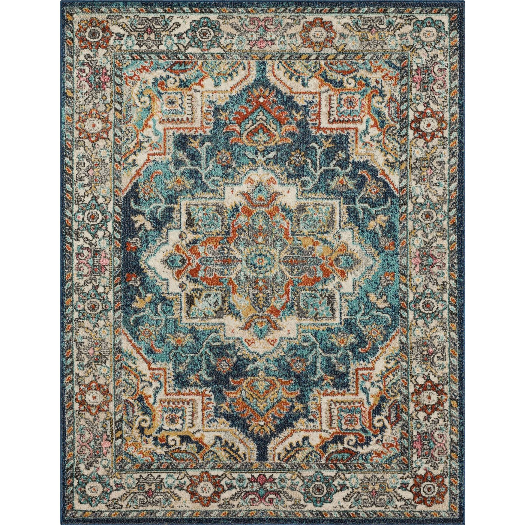 Dellen Area Rug, BLUE, hi-res image number 0