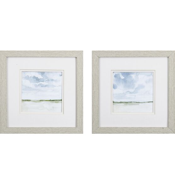 Field After Rain Framed Wall Décor, Set Of 2, NEUTRAL, hi-res image number null