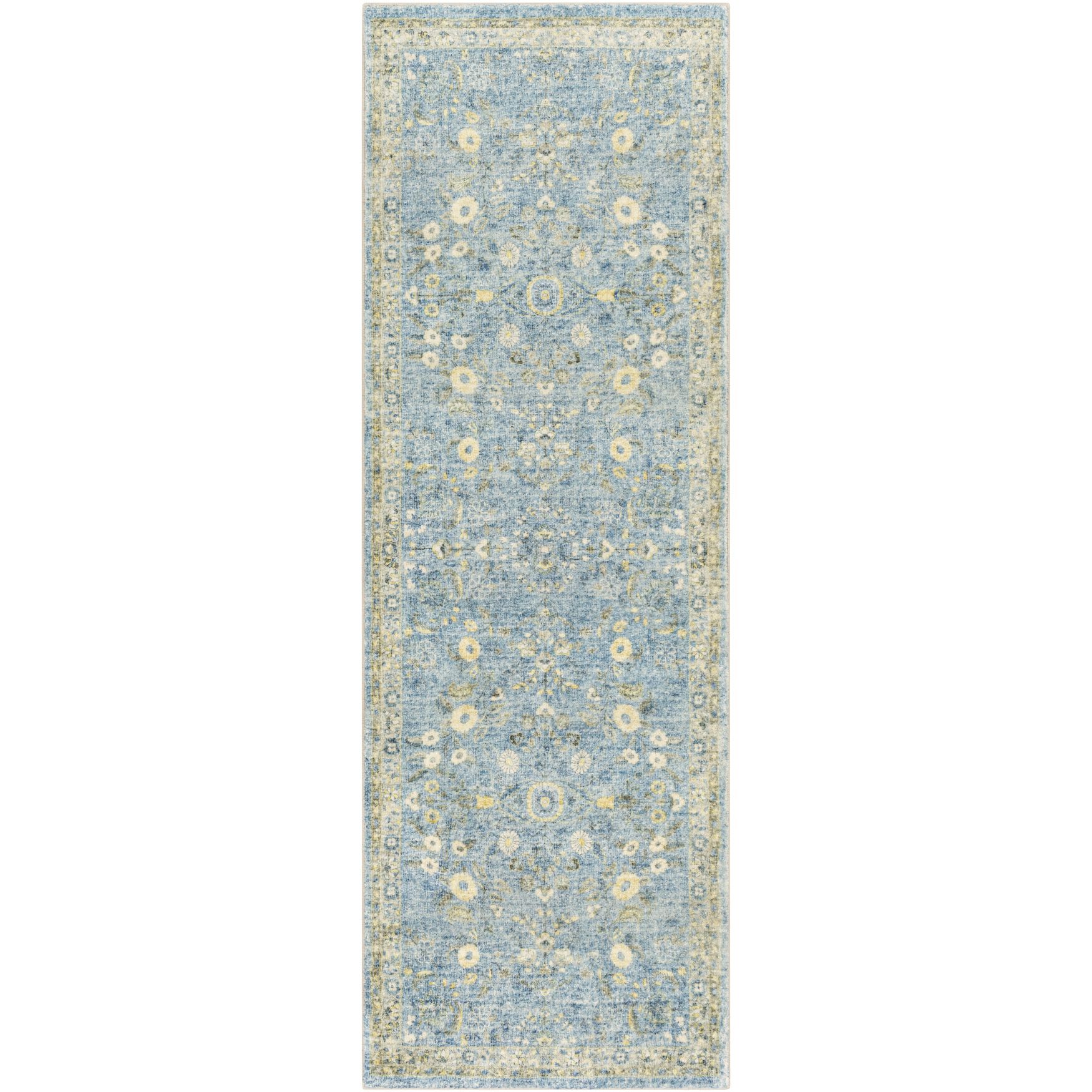 Erin Rug 2 feet 6 inches x 7 feet 6 inches, BLUE, hi-res image number 0