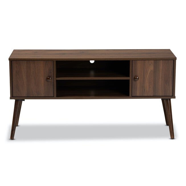 Alard Mid-Century Modern 2-Door Wood Tv Stand Furniture, , alternate image number null