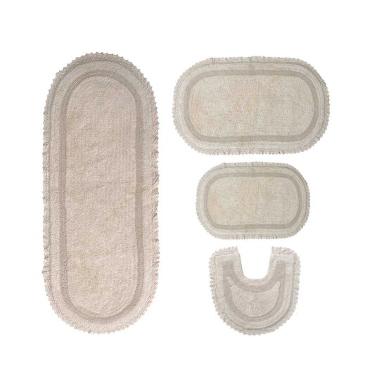 Auburn 4 Piece Reversible Bath Rug Collection, IVORY, hi-res image number null