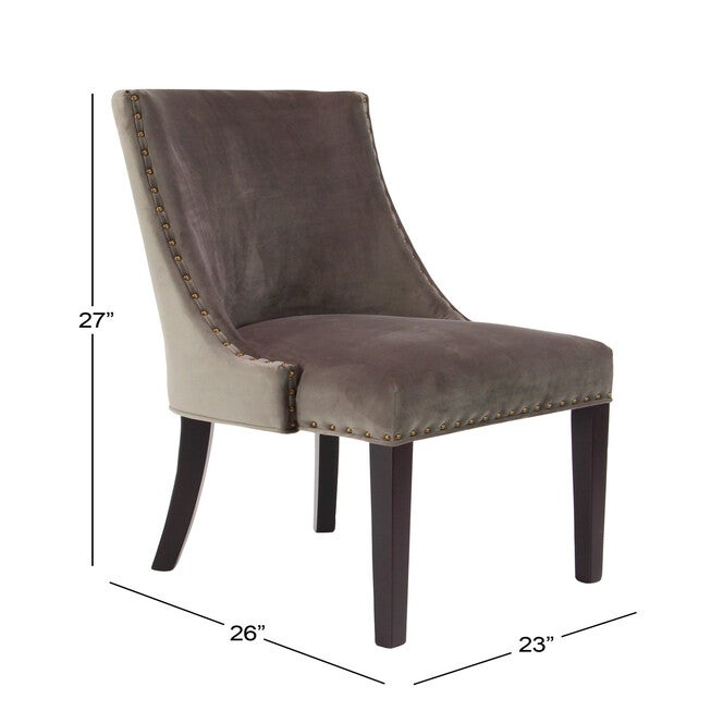 Brown Fabric And Wood Traditional Dining Chair, , alternate image number 5