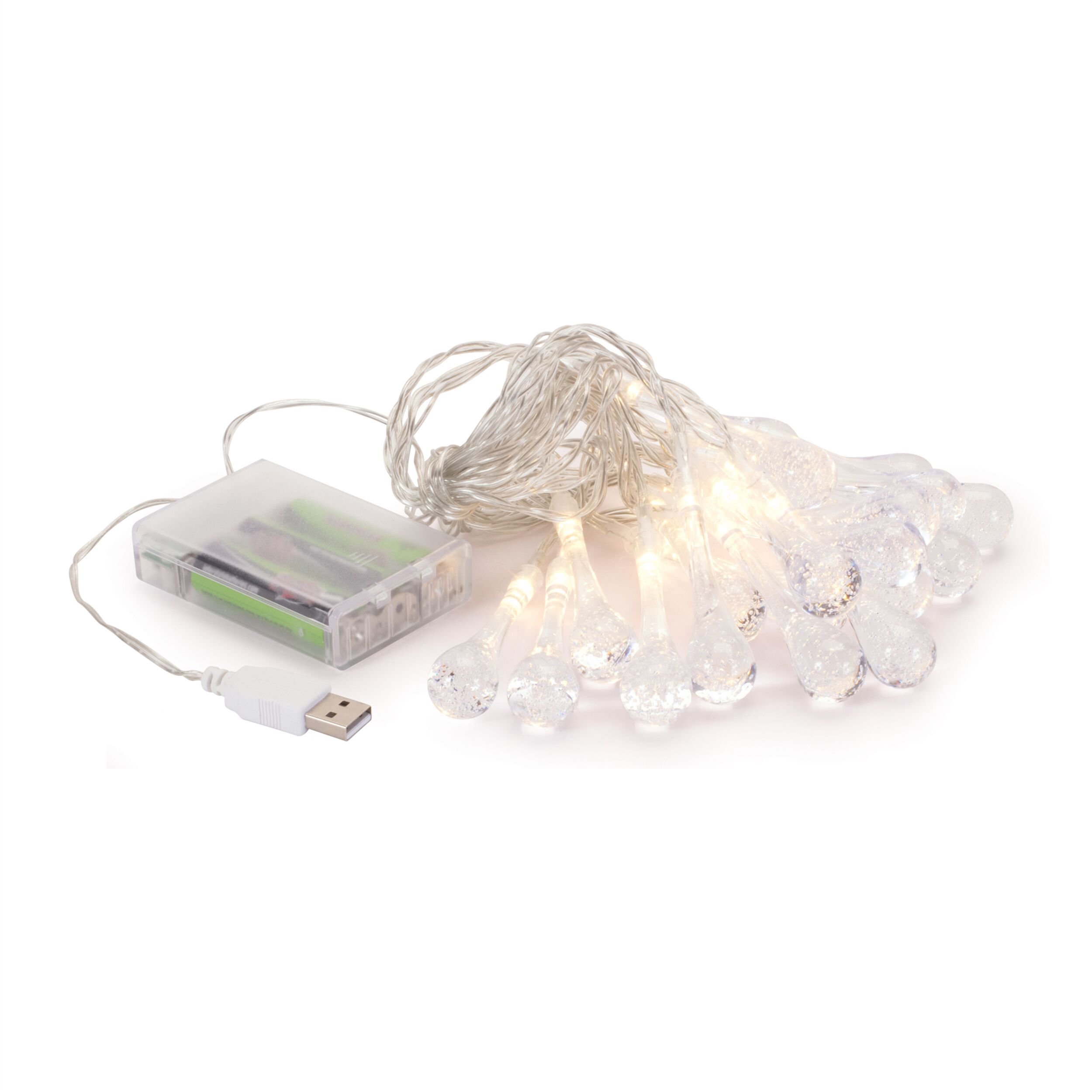 LED Icicle Light Strand (Set of 2), CLEAR, hi-res image number 0
