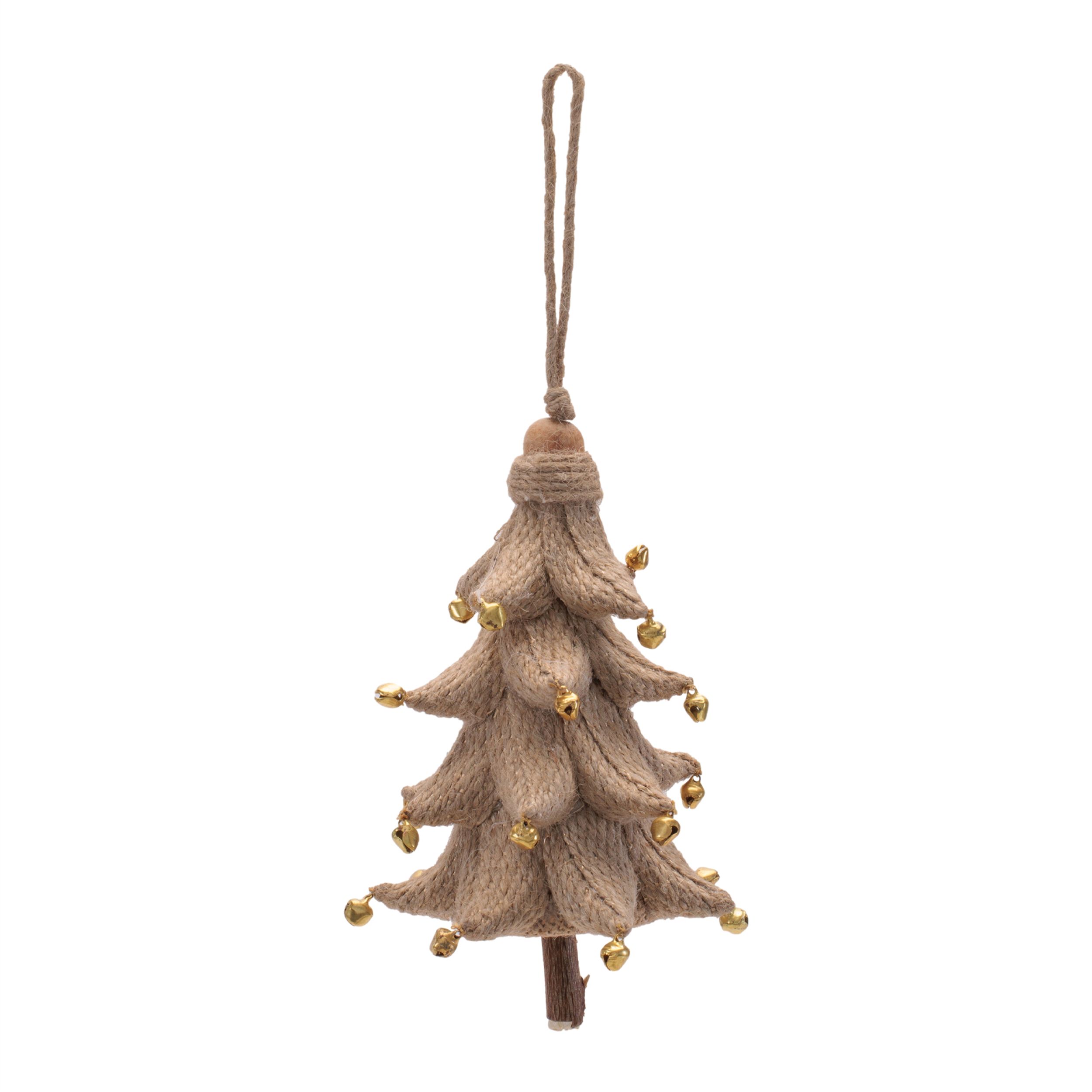 Rustic Tree Ornaments (Set of 4), BROWN, alternate image number 3