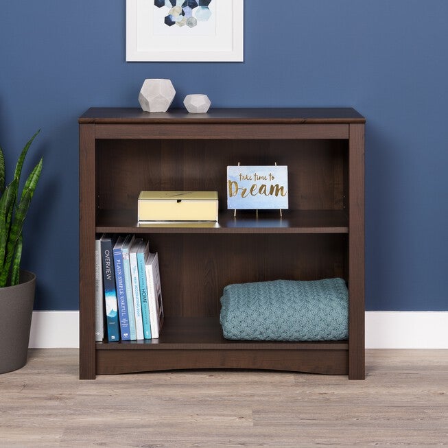 2-Shelf Bookcase, ESPRESSO, hi-res image number null