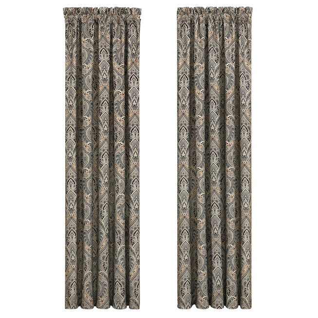 Maren 84 Inch Window Panel Pair, CHOCOLATE, alternate image number 4