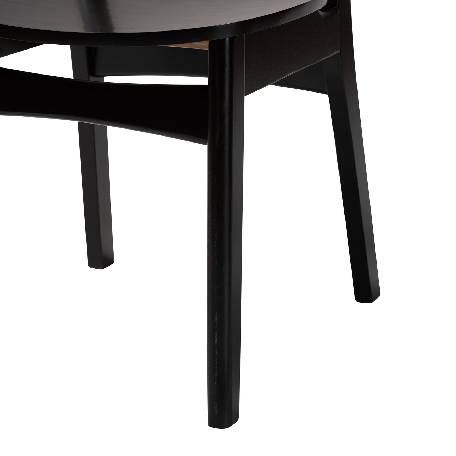 Tafari Mid-Century Modern Walnut Brown Finished Wood and Rattan 2-Piece Dining Chair Set, , alternate image number 16