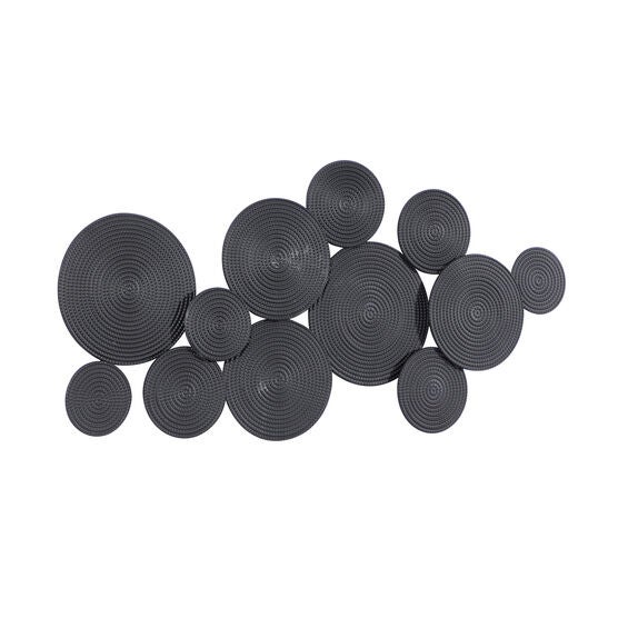 Cosmoliving By Cosmopolitan Black Metal Wall Decor, , alternate image number null