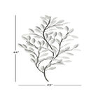 Silver Metal Glam Floral Wall Decor, , alternate image number null