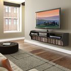 Altus Plus 58" Floating TV Stand, Black, BLACK, hi-res image number null