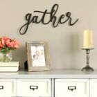 Black "Gather" Script Wall Decor, , on-hover image number null