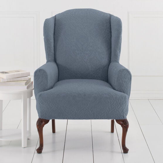 BH Studio Ikat Stretch Wing Chair Slipcover, BH Studio Ikat Stretch Wing Chair Slipcover,
