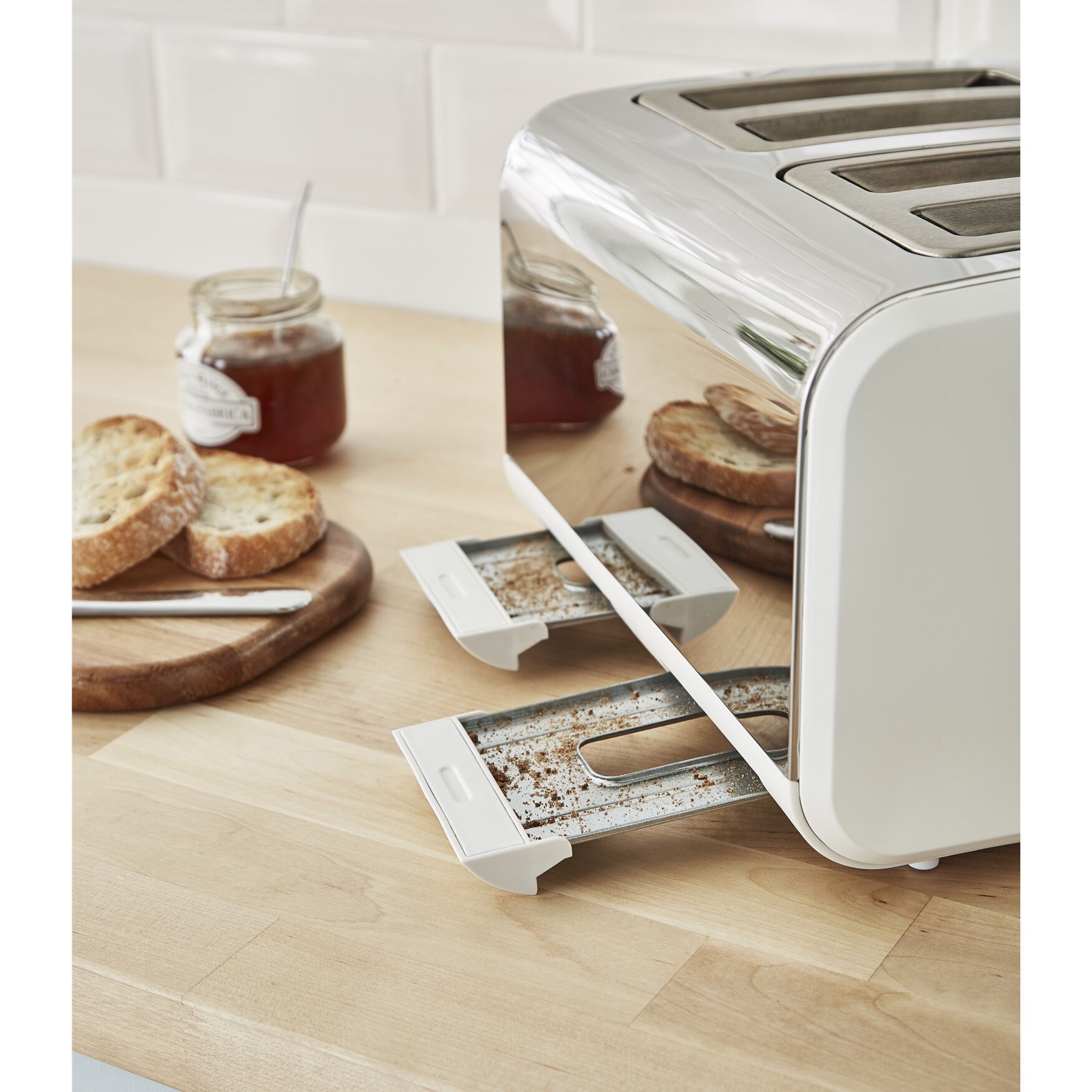 Nordic 4 Slice Toaster - White, , alternate image number 5
