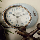 Set Of 2 White Metal Vintage Wall Clock, , alternate image number null