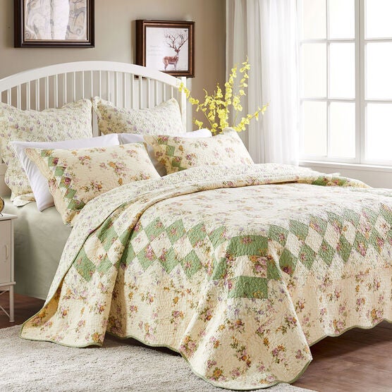 Bliss Quilt Set , IVORY, hi-res image number null