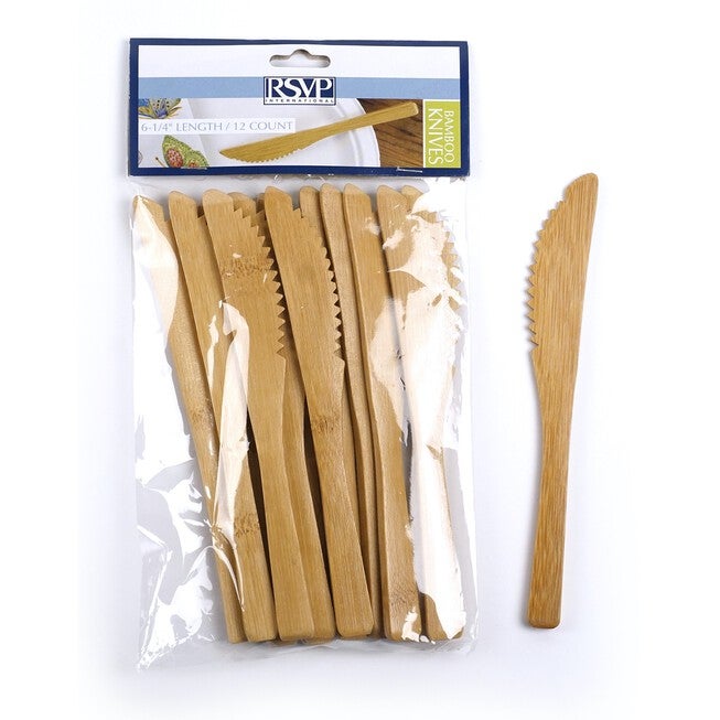Bamboo Knife - 12 pcs, BROWN, hi-res image number null