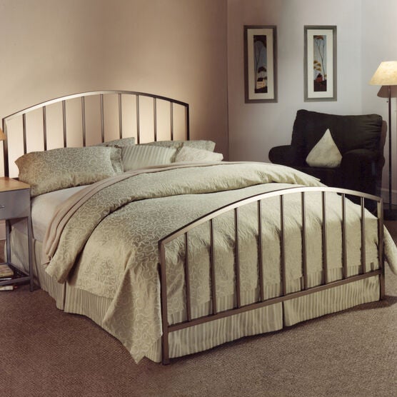 Full Bed with Bed Frame, 76'Lx52'Wx48'H, ANTIQUE PEWTER Full Bed with Bed Frame, 76'Lx52'Wx48'H, ANTIQUE PEWTER