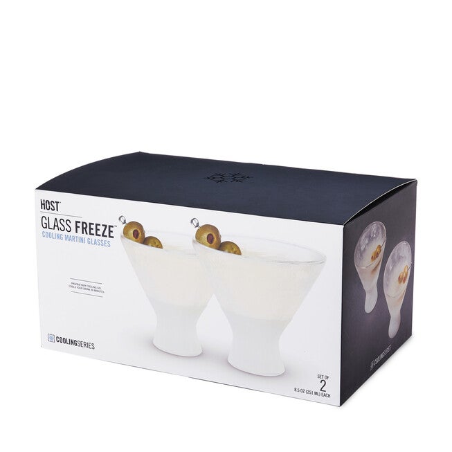 Glass Freeze Martini Glass (Set Of Two) By, , alternate image number null