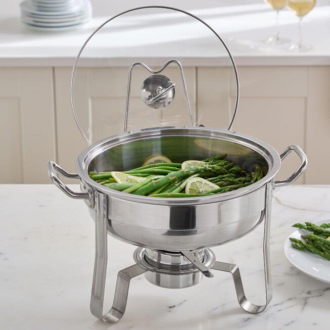 4-Qt. Professional Heavy-Duty Chafing Dish Set, STAINLESS, hi-res image number 0